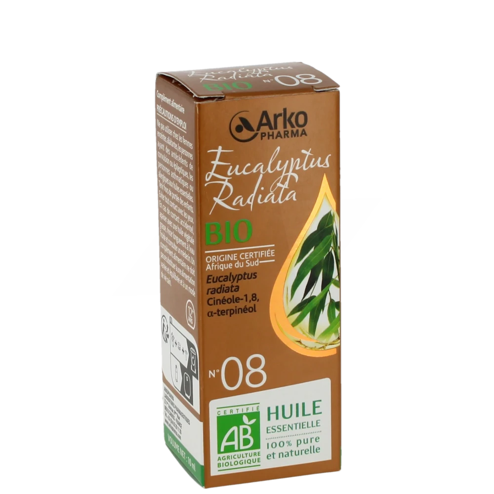 Arkopharma Huile Essentielle Bio N°8 Eucalyptus Radiata Fl/10ml