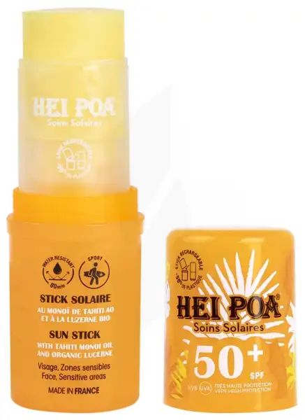 Hei Poa Monoi Solaire Ao Spf50+ Stick Solaire Visage 15g