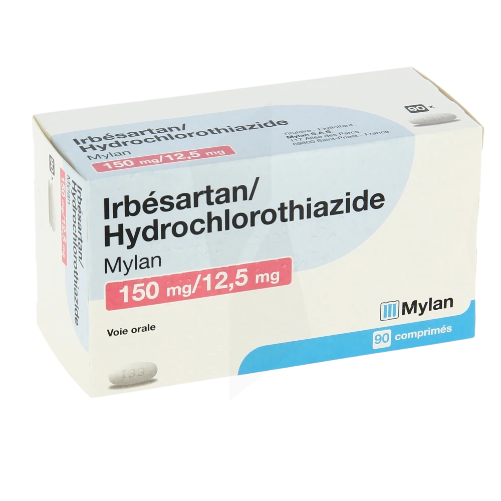 Irbesartan/hydrochlorothiazide Viatris 150 Mg/12,5 Mg, Comprimé