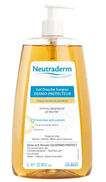 Neutraderm Gel Douche Surgras Dermo-protecteur Fl Pompe/1l + Echantillon
