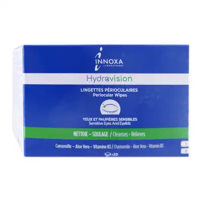 Innoxa Hydravision Lingette Périoculaire Boîte De 20 à Ménilles