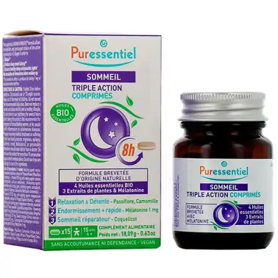 Puressentiel Sommeil Detente Comprimés Triple Action 2b/15 à Miraumont