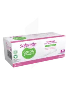 Saforelle Coton Protect Tampon Avec Applicateur Normal B/16 à Marcheprime