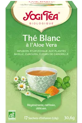 Yogi Tea ThÉ Blanc AloÉ Vera Bio 17sach/1,8g à Lesparre-Médoc