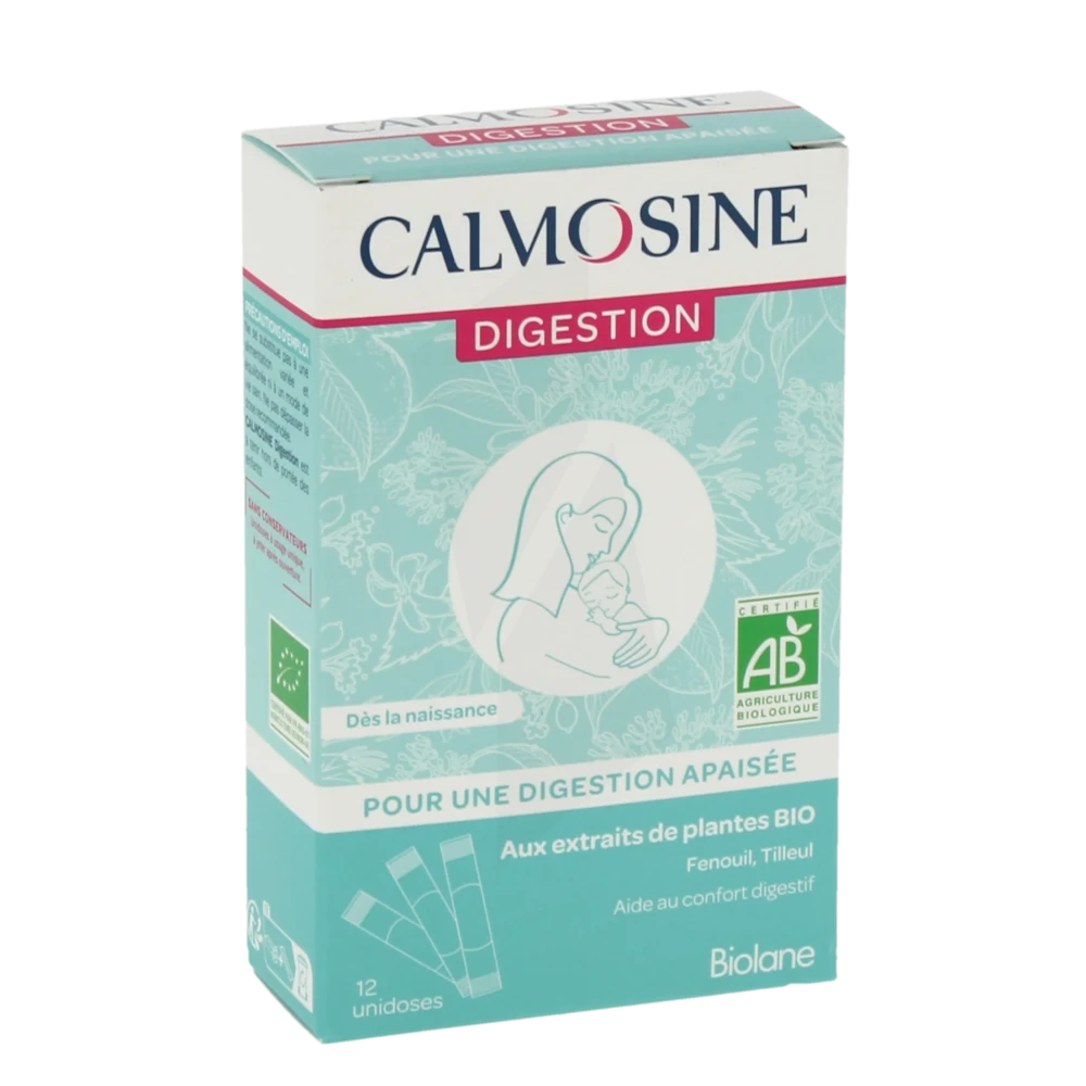 Calmosine Digestion Bio Solution Buvable Apaisante Extraits Naturels De Plantes 12 Dosettes/5ml