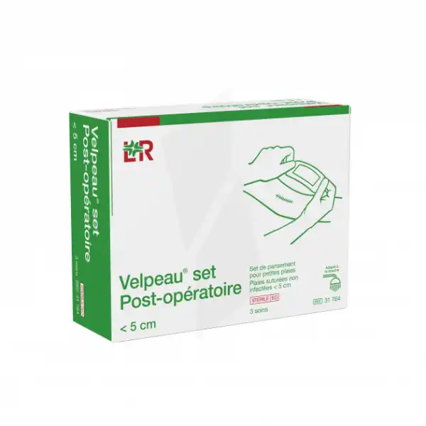 Velpeau Set Pansement Post-opÉratoire Petites Plaies <5cm B/3