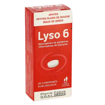 Lyso 6, Comprimé Sublingual à TOURS