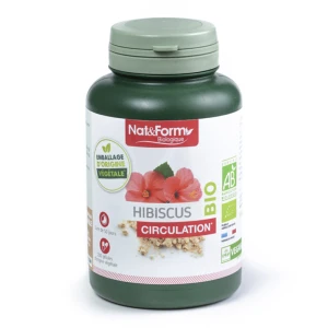 Nat&form Bio Hibiscus Bio 200 Gélules Végétales
