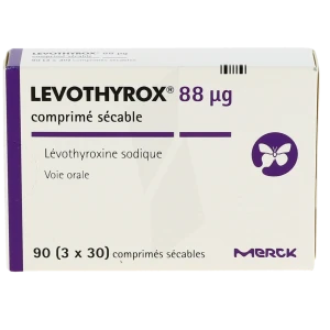 Levothyrox 88 Microgrammes, Comprimé Sécable