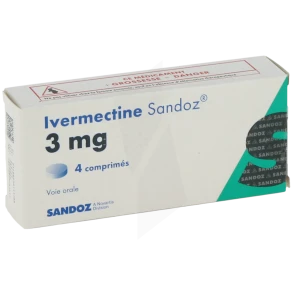Ivermectine Sandoz 3 Mg, Comprimé
