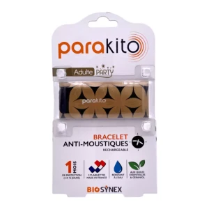 Parakito Party Bracelet Rechargeable Anti-moustique Adulte Fleur B/2