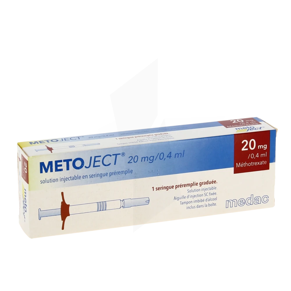 Metoject 20 Mg/0,4 Ml, Solution Injectable En Seringue Préremplie