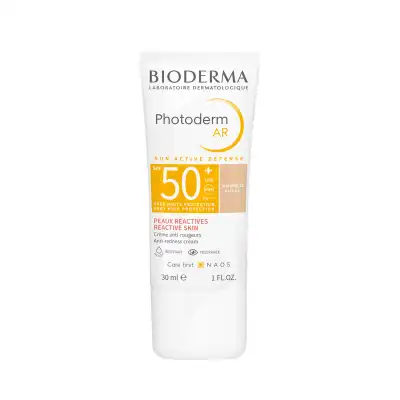 Acheter Bioderma Photoderm AR SPF50+ crème solaire teintée anti-rougeur peau réactive 30ml à Angers