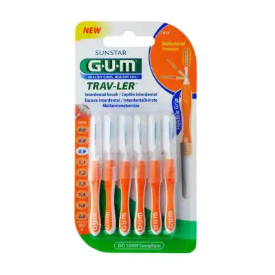 Gum Travler Brossette Inter-dentaire De Voyage 0,9mm B/6 à VANDOEUVRE-LES-NANCY