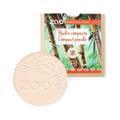 ZAO Recharge Poudre compacte 301 Ivoire * 9g