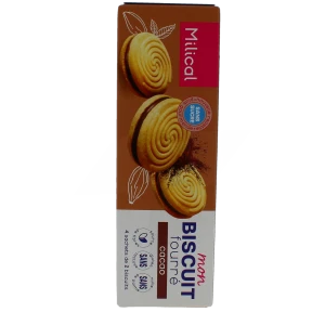 Milical Biscuit Fourré Cacao 4 Sachets/2