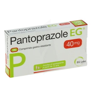 Pantoprazole Eg 40 Mg, Comprimé Gastro-résistant