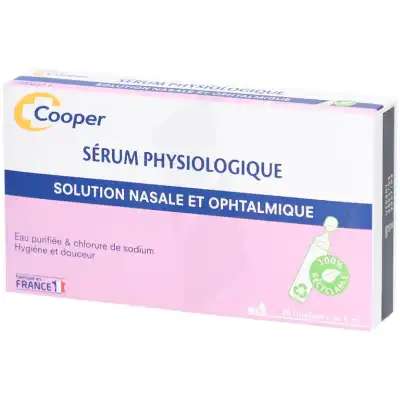 Cooper Sérum Physiologique Boîte De 20 à Lesparre-Médoc