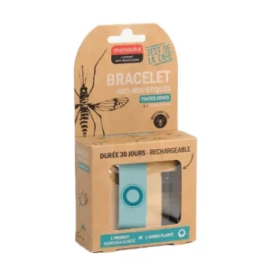 Manouka Bracelet Anti-moustique Adulte Turquoise