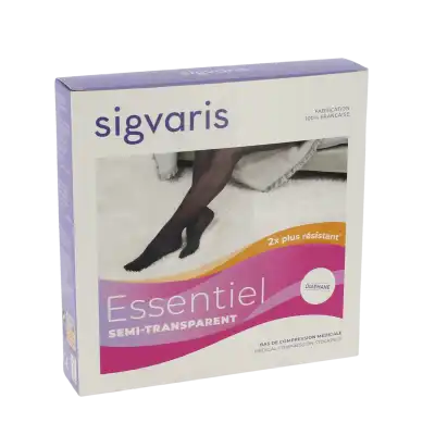 Sigvaris Essentiel Semi-transparent Bas Auto-fixants  Femme Classe 2 Naturel X Large Normal à PINS-JUSTARET