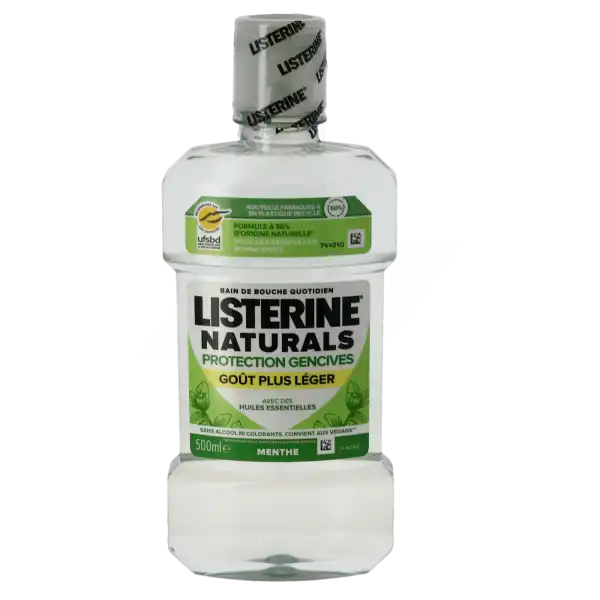 Listerine® Naturals Protection Gencives Goût Plus Léger Fl/500ml