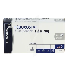 Febuxostat Biogaran 120 Mg, Comprimé Pelliculé