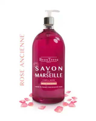 Beauterra - Savon De Marseille Liquide - Rose Ancienne - 1l