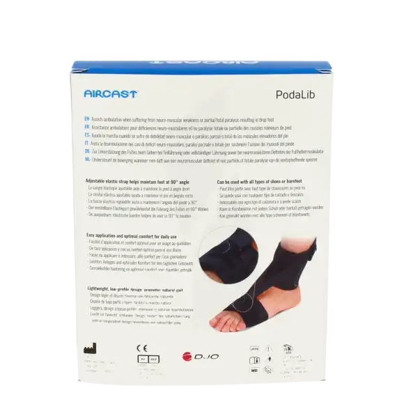 Aircast Podalib Releveur De Pied L Noir