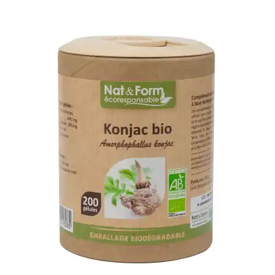 Nat&form Eco Responsable Konjac Bio Gélules B/200 à Seysses