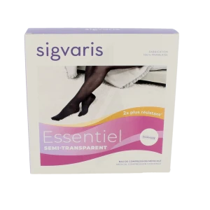 Sigvaris Essentiel Semi-transparent Collant  Femme Classe 2 Noir Medium Normal
