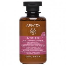Apivita - Intimate Care Gel Nettoyant Intime Doux - Protection Renforcée Avec Propolis & L'arbre à Thé 200ml