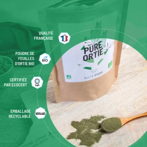 Nutripure Feuilles D'ortie Bio Poudre Sachet/150g