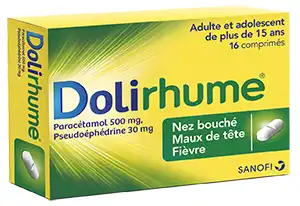 Dolirhume Paracetamol Et Pseudoephedrine 500 Mg/30 Mg, Comprimé à Agen