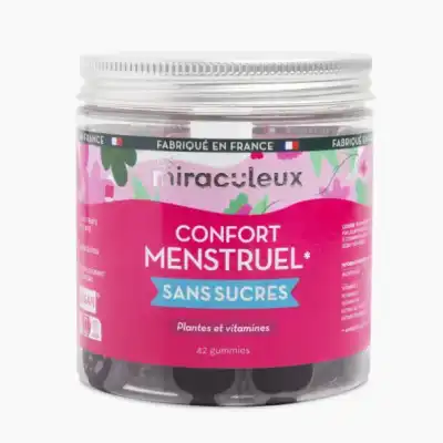 Les miraculeux Gummies Confort Menstruel sans sucre Gommes Pot/42