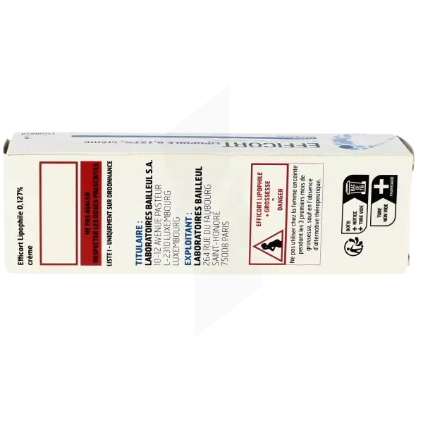Efficort Lipophile 0,127 %, Crème