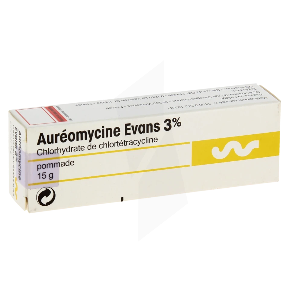 Aureomycine Evans 3 %, Pommade