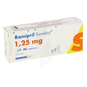 Ramipril Sandoz 1,25 Mg, Comprimé