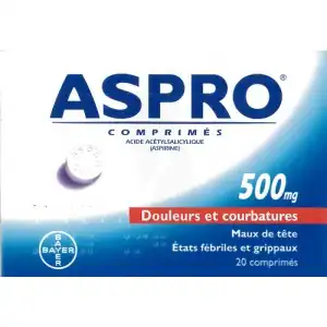 Aspro 500 Mg, Comprimé à Angers
