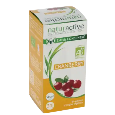 Naturactive Phytothérapie Cranberry Bio Gélules B/60 à VALS-LES-BAINS