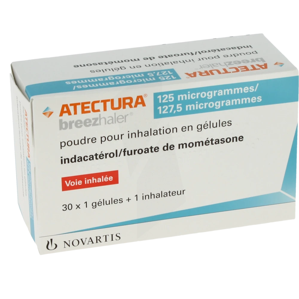 Atectura Breezhaler 125 Microgrammes/127,5 Microgrammes, Poudre Pour Inhalation En Gélule