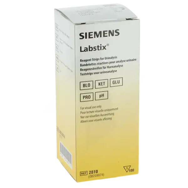 Siemens Labstix Bandelettes Réactives Pour Analyse D'urine B/100