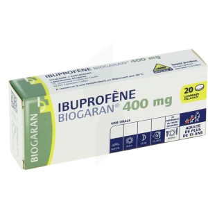 Ibuprofene Biogaran 400 Mg, Comprimé Pelliculé