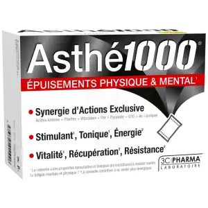 Asthe 1000 Poudre à Diluer épuisements Physique & Mental 10 Sachets à Le Dévoluy