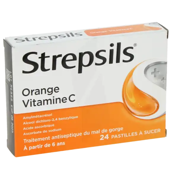 Strepsils Orange Vitamine C, Pastille