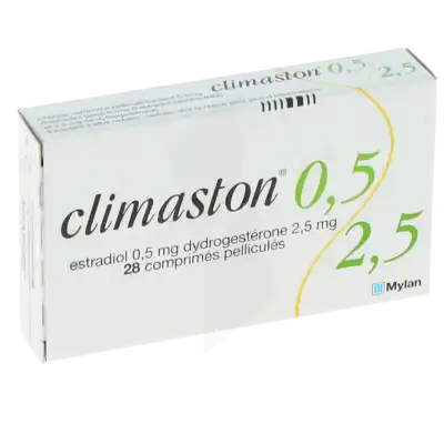 Climaston 0,5 Mg/2,5 Mg, Comprimé Pelliculé à Agen
