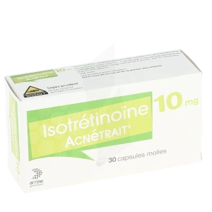 Isotretinoine Acnetrait 10 Mg, Capsule Molle