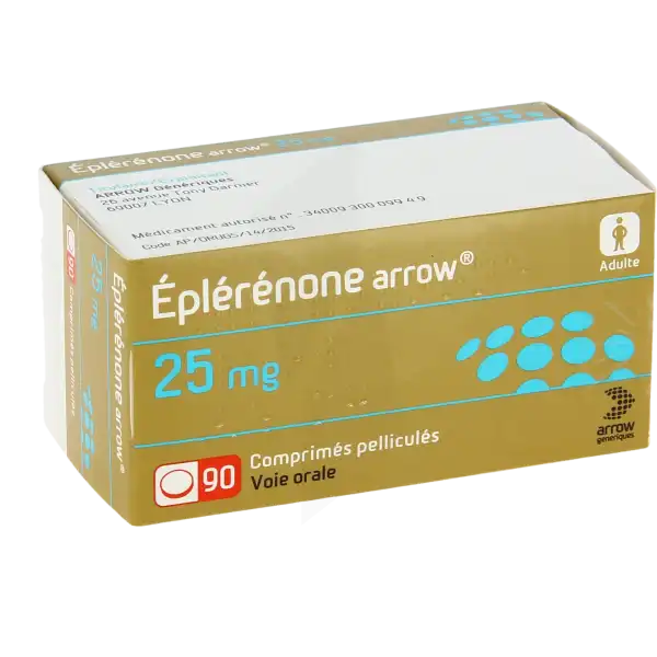 Eplerenone Arrow 25 Mg, Comprimé Pelliculé