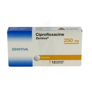 Ciprofloxacine Zentiva 250 Mg, Comprimé Pelliculé