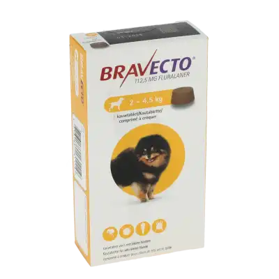 BRAVECTO Comprimés Chien 2-4,5kg B/1