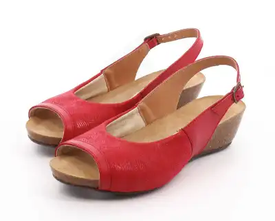 Gibaud  - Chaussures Camelea Sandale Hv Rouge - Taille 40 à Avize